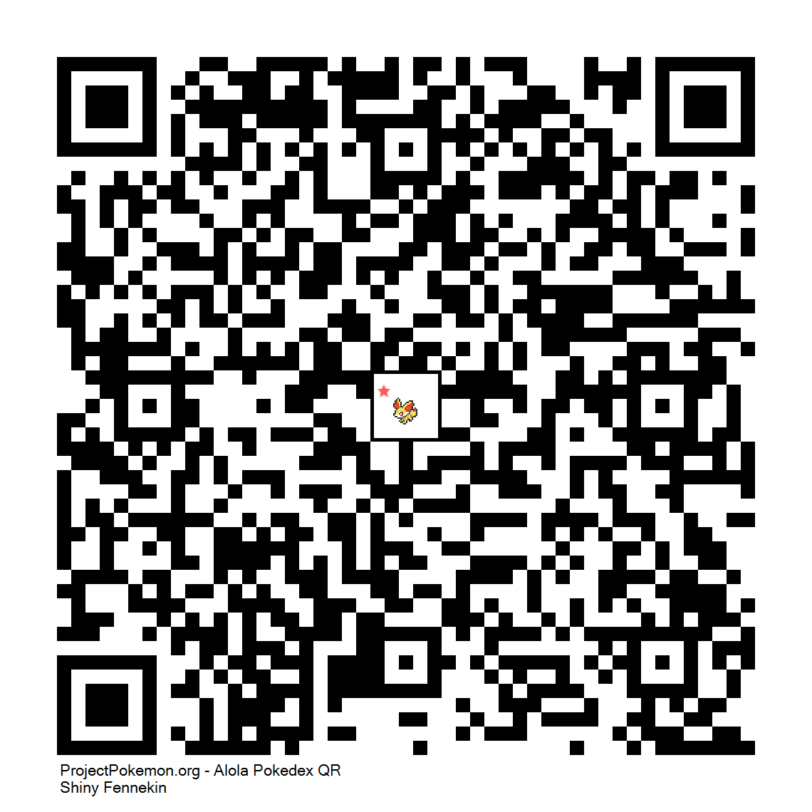 Cdigo QR de Fennekin variocolor